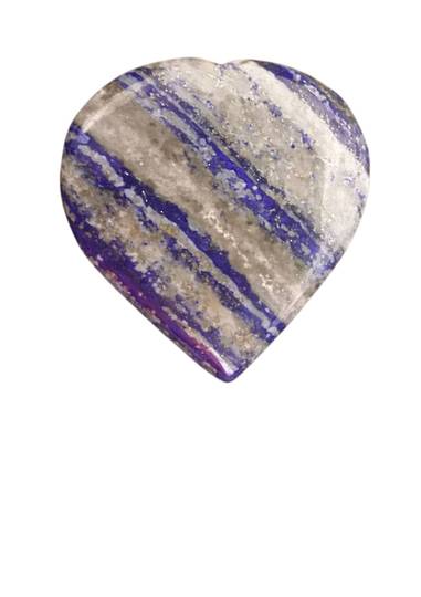 Striped Lapis Heart image 0